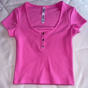 pink Victoria’s Secret top